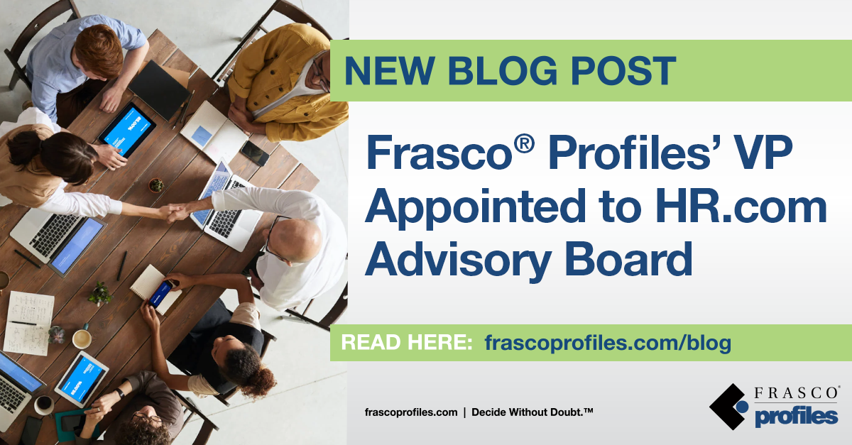 Frasco® Profiles’ VP Appointed to HR.com Advisory Board