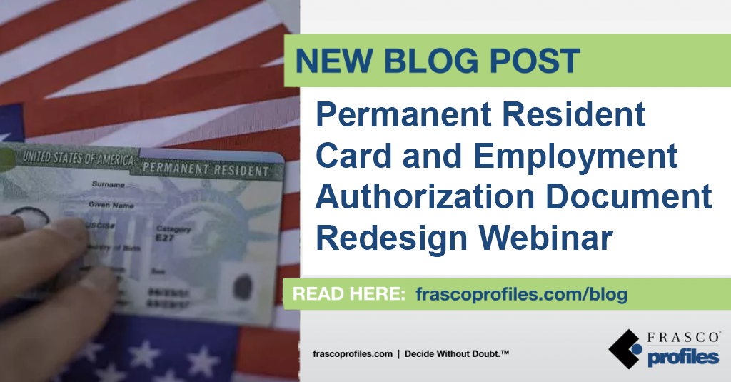 Permanent Resident Card and Employment Authorization Document Redesign Webinar