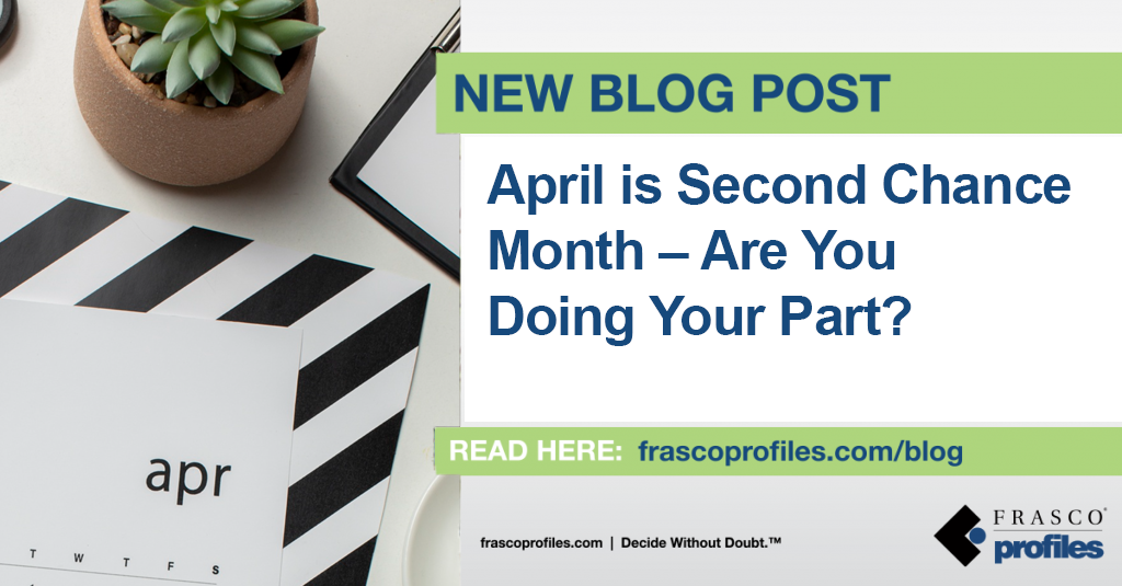 April is Second Chance Month – Are You Doing Your Part?